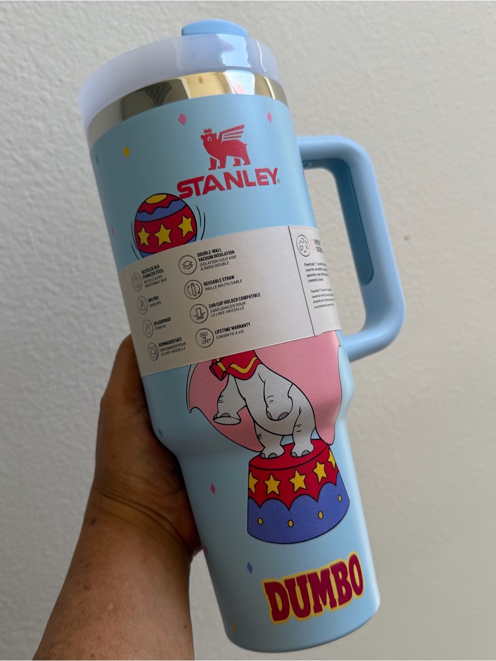 Stanley Dumbo Light Blue Insulated Travel Mug with Handle